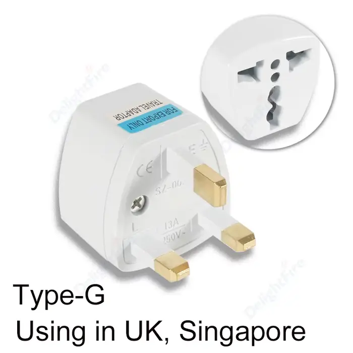 Adaptateur de prise universel UK, adaptateur secteur, convertisseur secteur, Euro européen vers brit