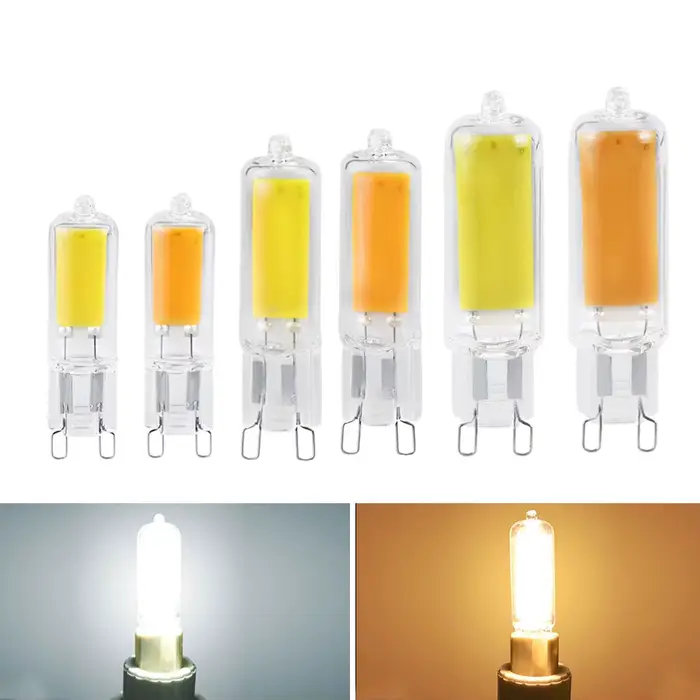5 pièces G9 ampoule LED 220V 5W 7W 10W sans scintillement COB lampe à LED verre blanc froid/blanc ch