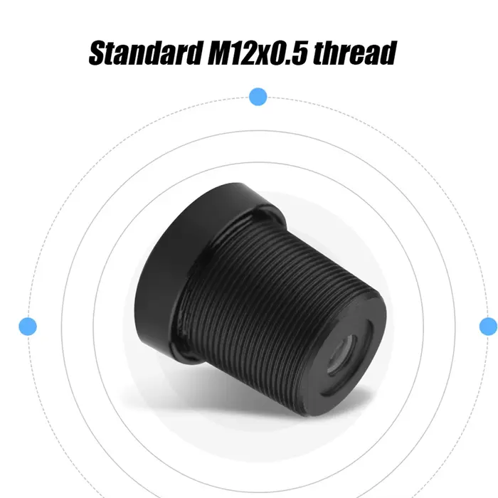Objectif de sécurité CCTV grand angle 1.8mm pour caméra de surveillance CCD 1/3 et 1/4 pouces lentille infrarouge large angle de vue nuit surveillance maison business