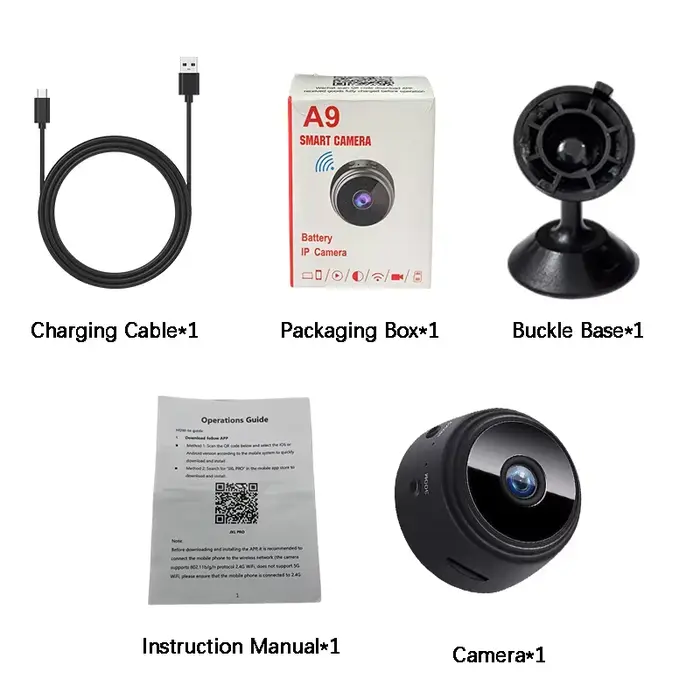 Mini caméra de Protection de sécurité intelligente WiFi Surveillance vidéo sans fil 1080P HD Vision