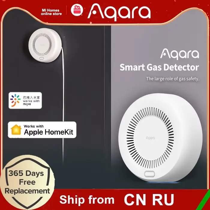 Aqara détecteur de gaz Combustible intelligent alarme Zigbee connecter capteur de fuite de gaz prise