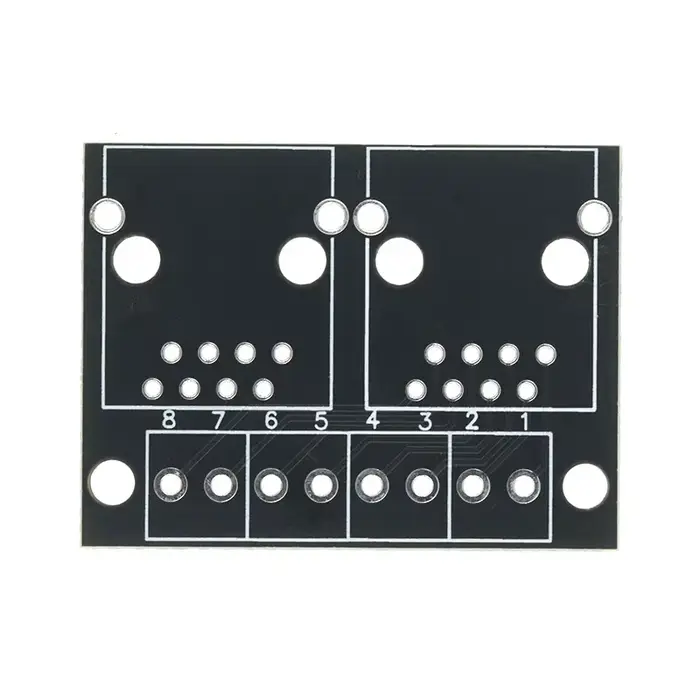 Carte adaptateur de port réseau RJ45, double prise femelle vers espacement de 3.5mm, terminal de câb