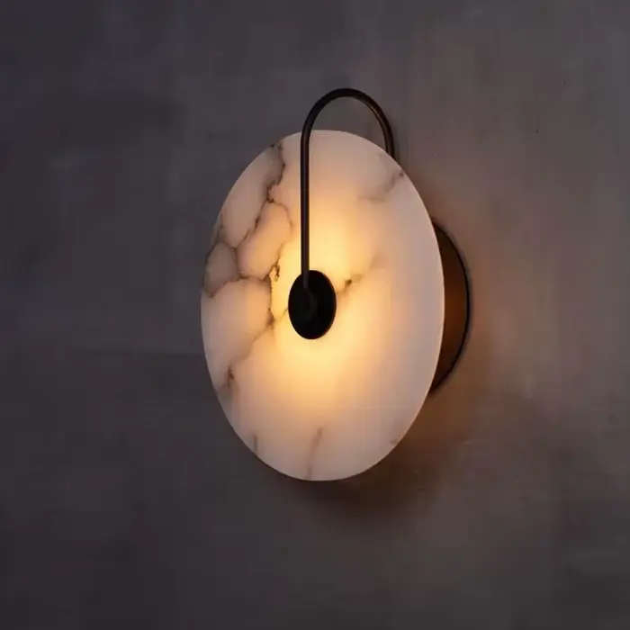 Applique murale Led moderne lumières pour chambre salon marbre décoration lampe éclairage de fond hôtel couloir allée Bahtroom
