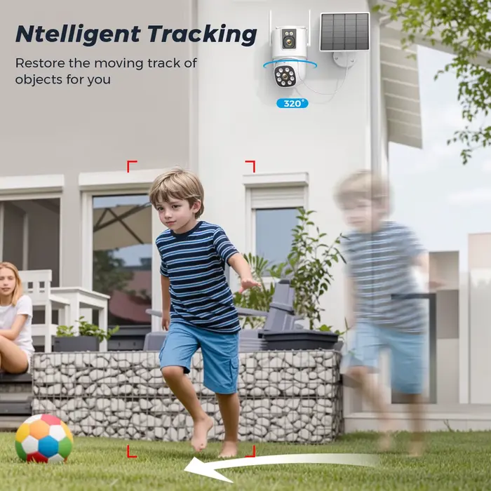 Caméra solaire 4G extérieure Wifi PTZ