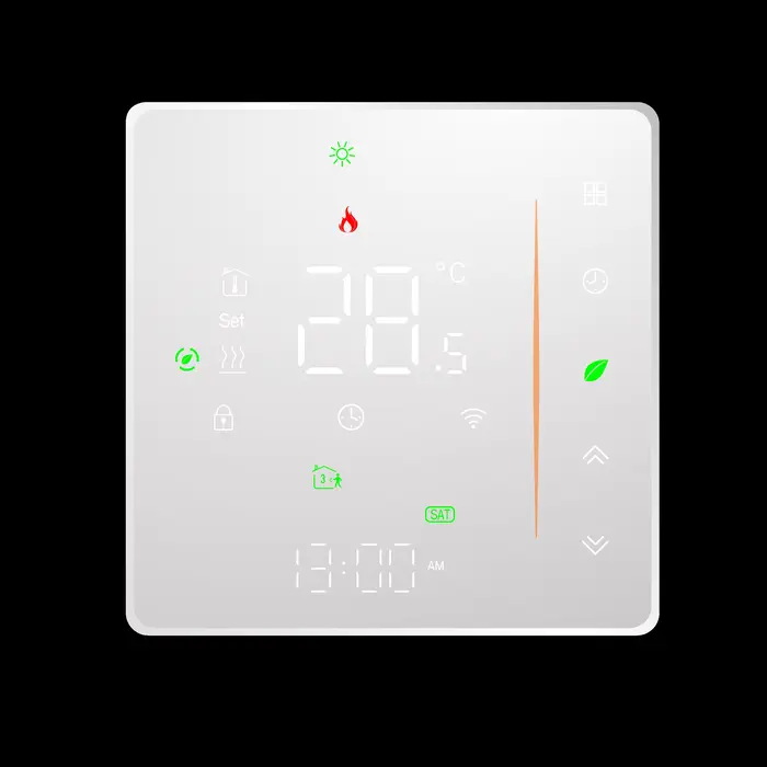 Thermostat WiFi intelligent 220VAC 24V, pour chauffage électrique/eau/chaudière à gaz, fonctionne en