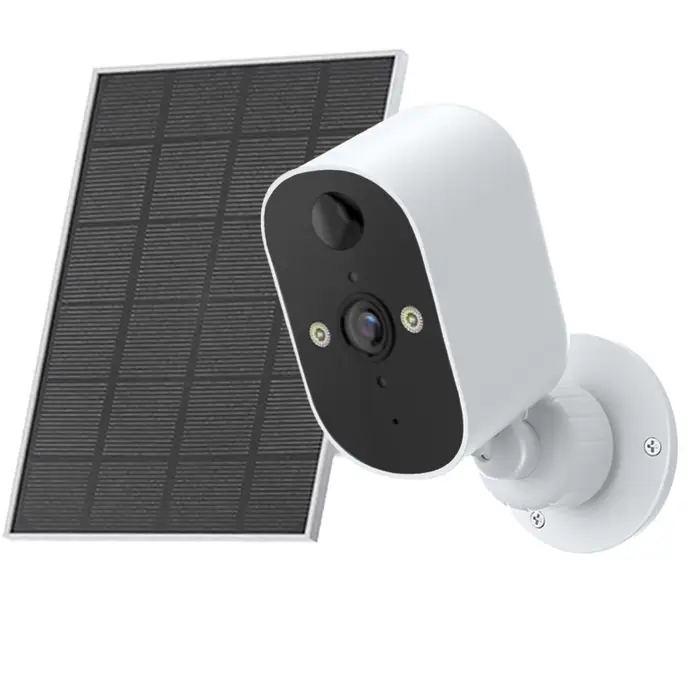 Caméra de sécurité solaire XVIM 1080P sans fil WiFi 2K, alimentée par batterie solaire, caméra HD po