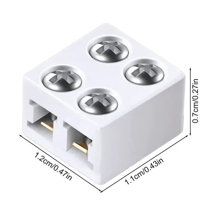 Connecteurs de bande LED / Connecteurs LED sans soudure de 8 mm / Pinces de fixation pour bandes lum