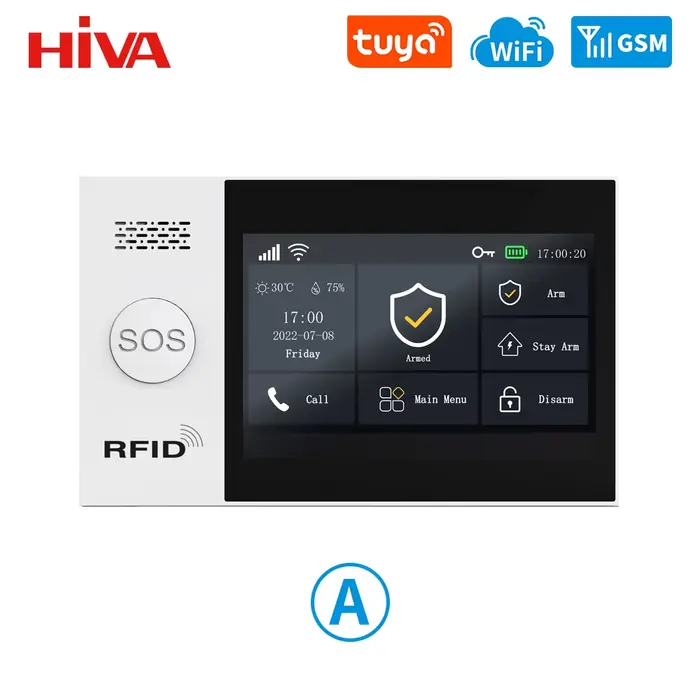 PG-107 Tuya sans fil WIFI GSM système d'alarme antivol maison caméra IP PIR capteur de mouvement cap