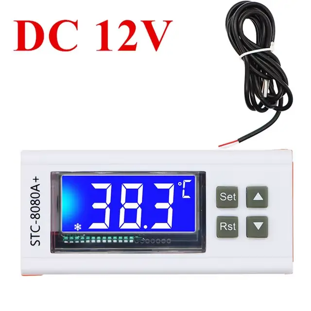STC-8080A + Thermostat numérique régulateur de température réfrigérateur réfrigération minuterie de 