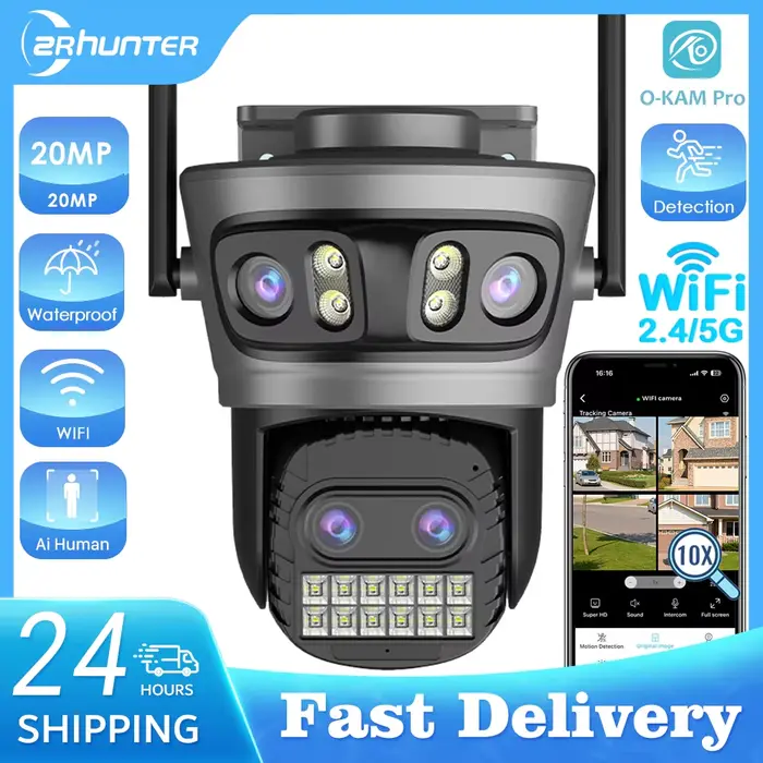 Caméra Wifi d'extérieur 20MP