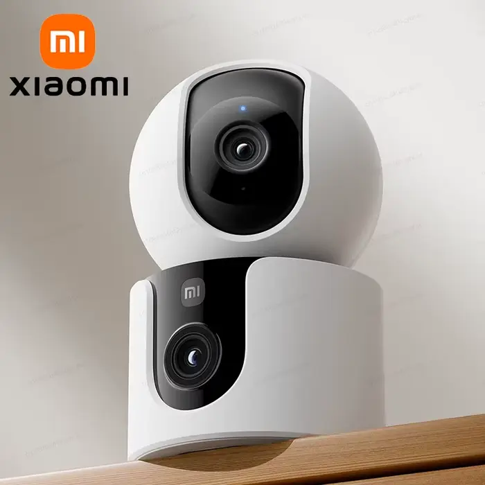 Caméra de sécurité Xiaomi Smart Camera C300 double caméra 360 degrés haute résolution pour surveillance maison bébé animaux de compagnie facile installation