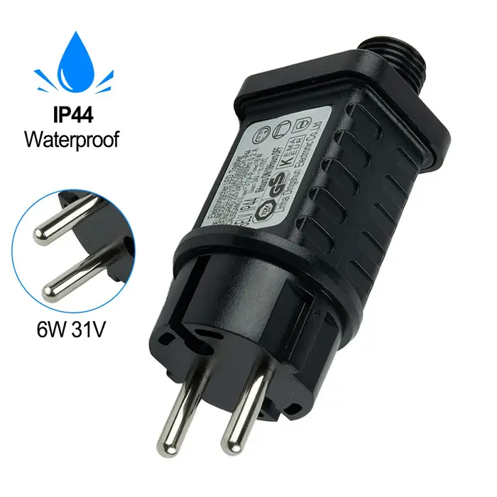 Adaptateur secteur transformateur chaîne lumières 6W 31V LED minuterie alimentation adaptateur secte