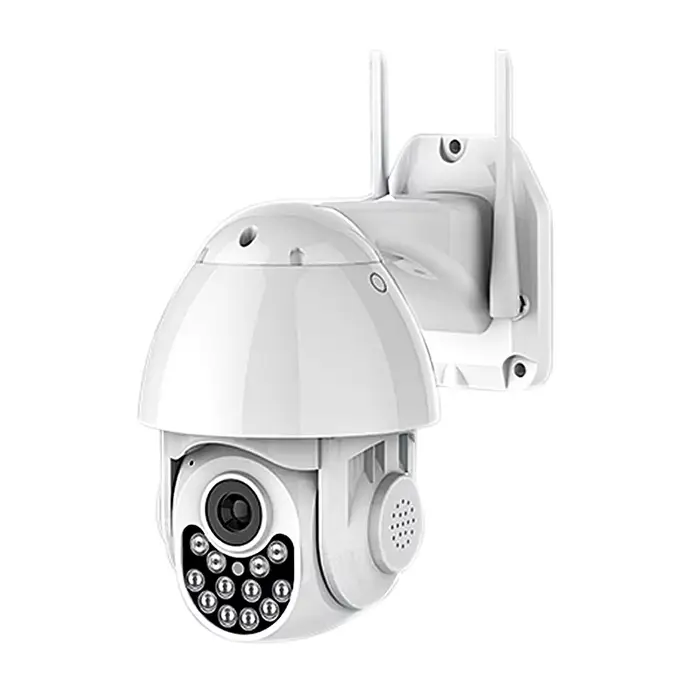 Caméra de sécurité extérieure Tuya 3MP PTZ Wifi avec vidéosurveillance Audio IP Compatible avec le s