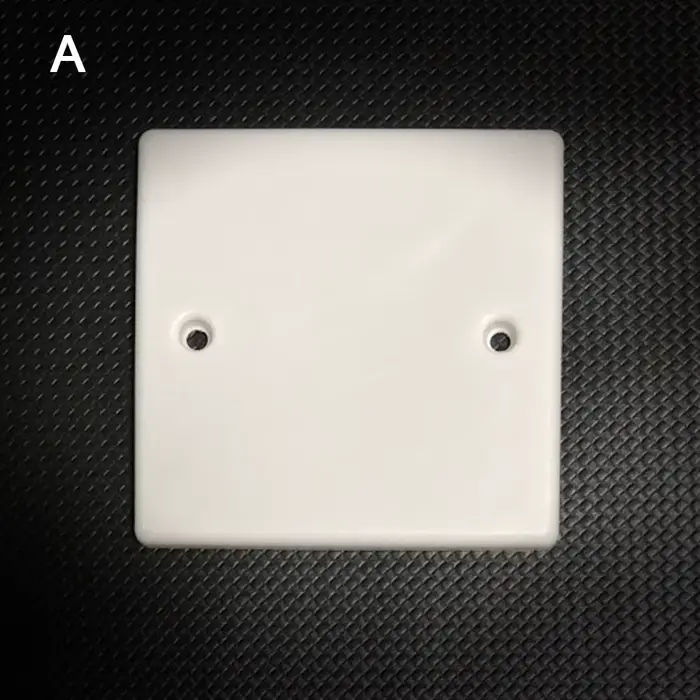 Couvercle de boîte dissimulé en plastique, Type 86, plaque de couverture de sortie anti-poussière, I