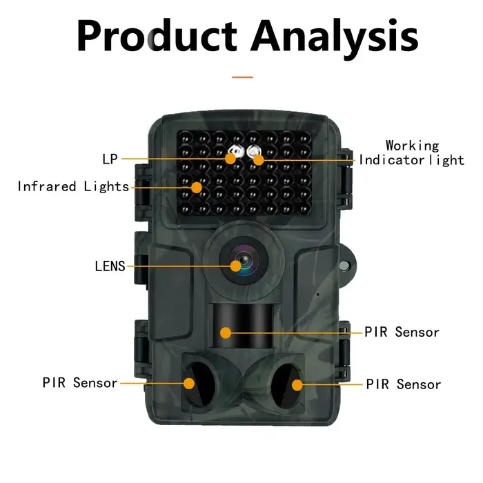 Caméra de chasse PR4000 WiFi Bluetooth 1080P Vision nocturne infrarouge pour la surveillance résidentielle et la photographie de la faune occasions spéciales
