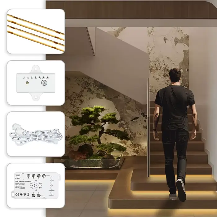 Bande lumineuse LED pour escaliers