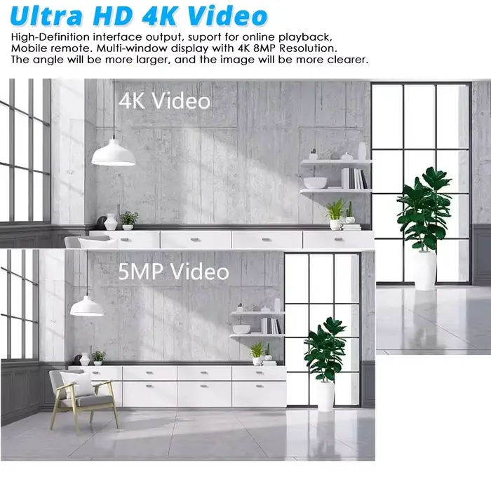 4K 8MP Tuya vie intelligente 8CH 4CH POE ONVIF NVR enregistreur vidéo H.265 caméra IP système de vidéosurveillance