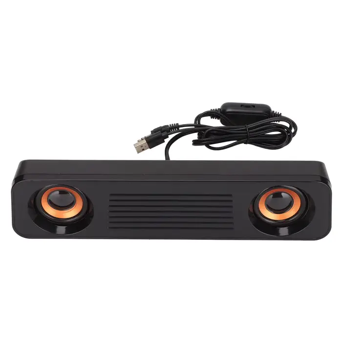 Haut-parleur filaire haut-parleur filaire HiFi stéréo caisson de basses alimenté par USB prise 3.5mm