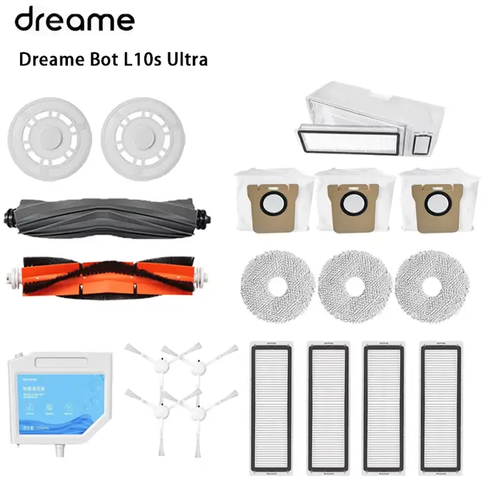 Dreame-Pièces de rechange pour aspirateur robot Bot L10s Ultra L10, caoutchouc, brosse latérale, cou