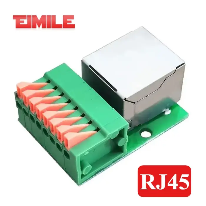 Adaptateur de carte terminale femelle RJ45 sans soudure pour ports réseau