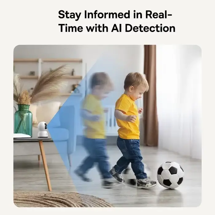 Baseus Mini caméra de surveillance intérieure IP WiFi HD 3MP/2K