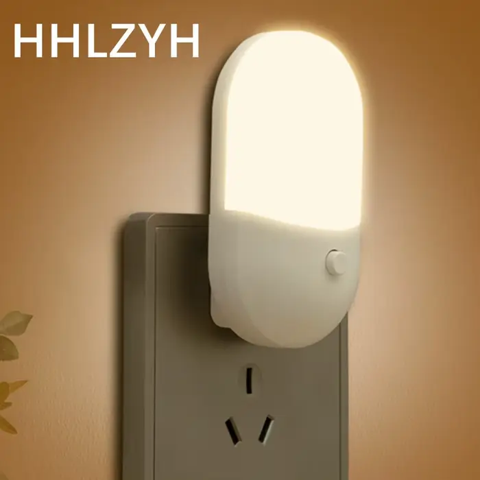 HHLZYH 3W économie d'énergie veilleuse enfichable LED prise d'alimentation lampe éclairage intérieur