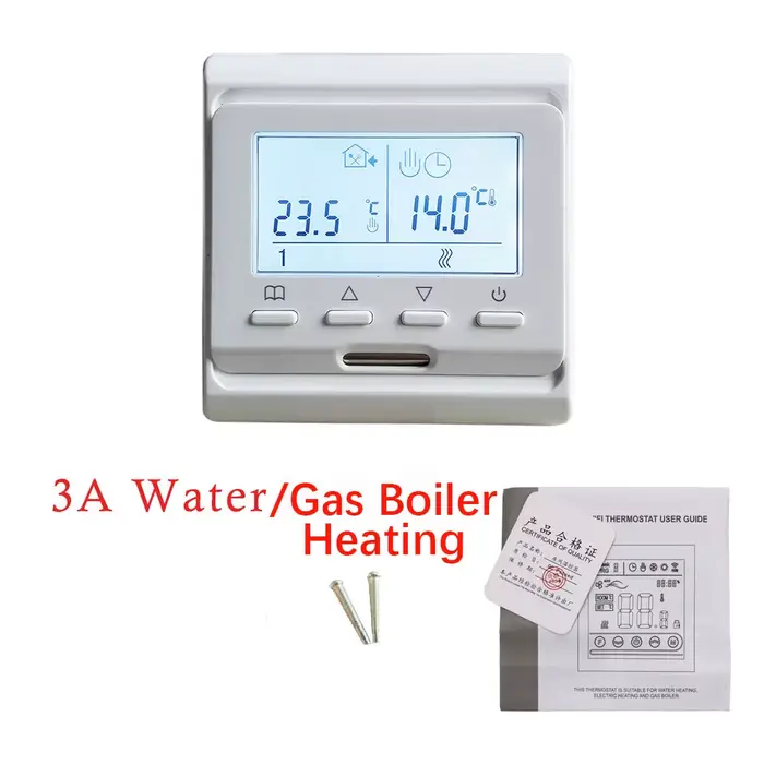 Thermostat d'ambiance 220V LCD Programmable électrique numérique chauffage au sol Thermostat d'air d