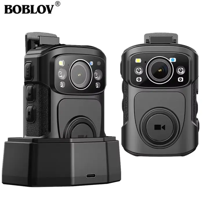 BOCombination-Mini caméra Linge VB4K5 4K, IP68, batterie GPS, caméra de police 128 Go, enregistremen