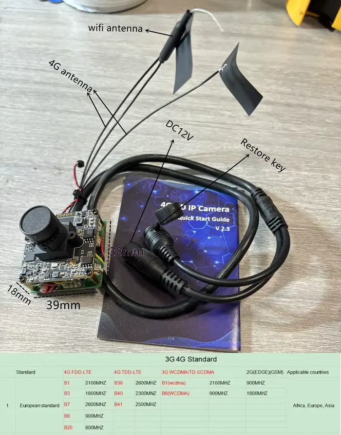 Caméra IP sans fil pour extérieur et intérieur, technologie de caméra, carte à puce, WiFi, 3G, 4G