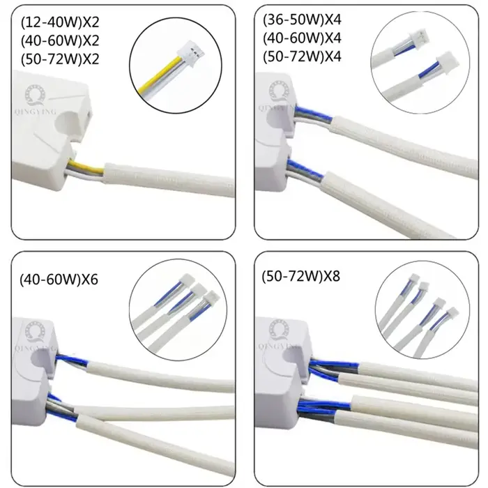 1 pièces AC220V 2.4G RF télécommande pilote LED Intelligent 12-40W 36-50W 40-60W 50-72W X2 X4 X6 X8 