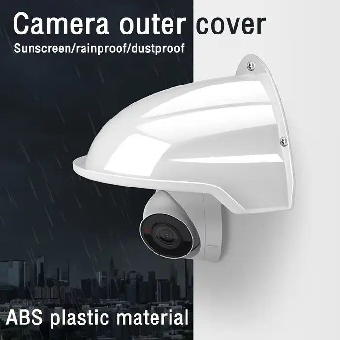 Housse de protection contre la pluie et le soleil pour caméra CCTV, pare-soleil imperméable anti-ref