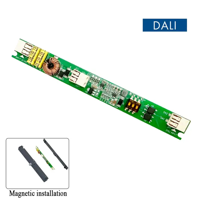 Pilote LED à Courant Constant DALI 21W 28W Transformateurs d'Eclairage Compatible STUCCHI Installation Magnétique Alimentation Rail Éclairage Professionnel Occasionnels Usage Familiaux