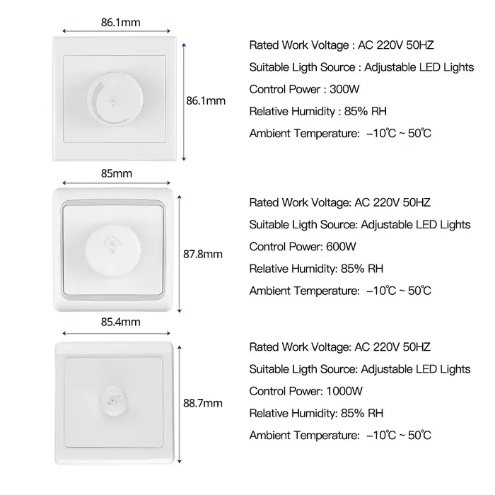 Nouveau variateur LED 220V 300W 600W 1000W