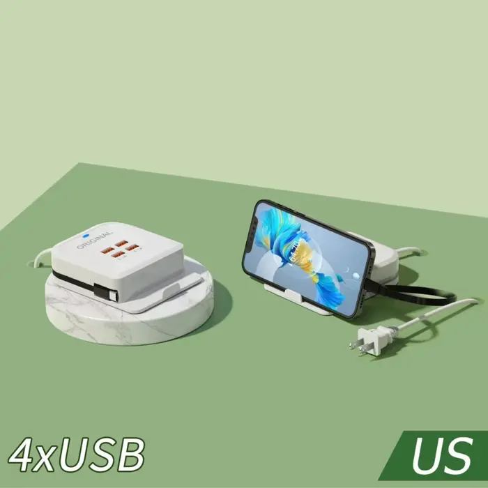 Chargeur USB-C multi-ports à charge rapide pour iPhone 16, Samsung, Xiaomi – Adaptateur secteur mura
