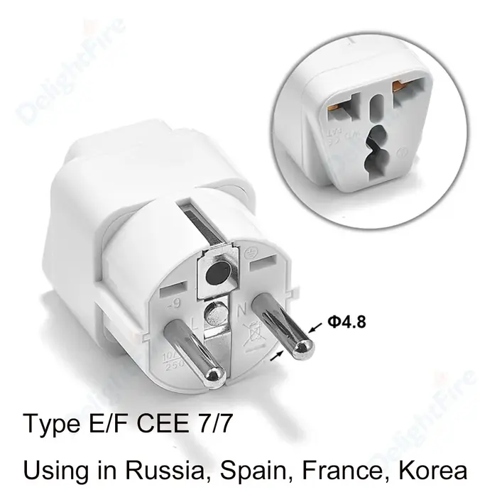 Adaptateur de prise ue AU UK US vers EU, convertisseur d'adaptateur de prise européenne, adaptateur 