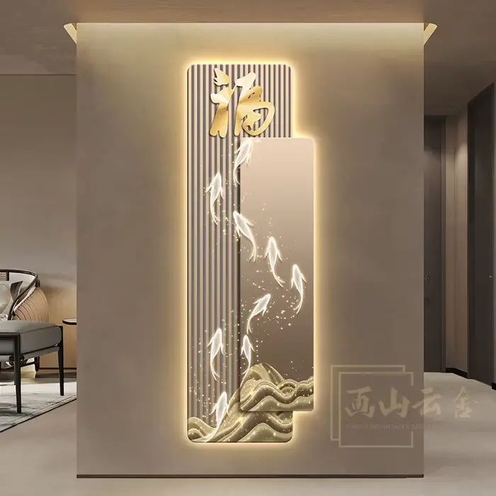 Entrée de luxe légère, lumières Led