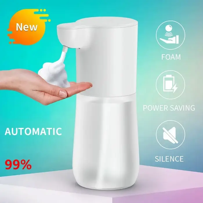 Distributeur automatique de savon intelligent HOMEFISH avec capteur, 350 ml, recharge USB, distribut