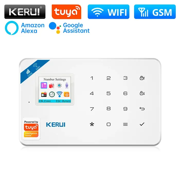 KERUI W181 système d'alarme sécurité maison WIFI GSM alarme Tuya détecteur de mouvement intelligent