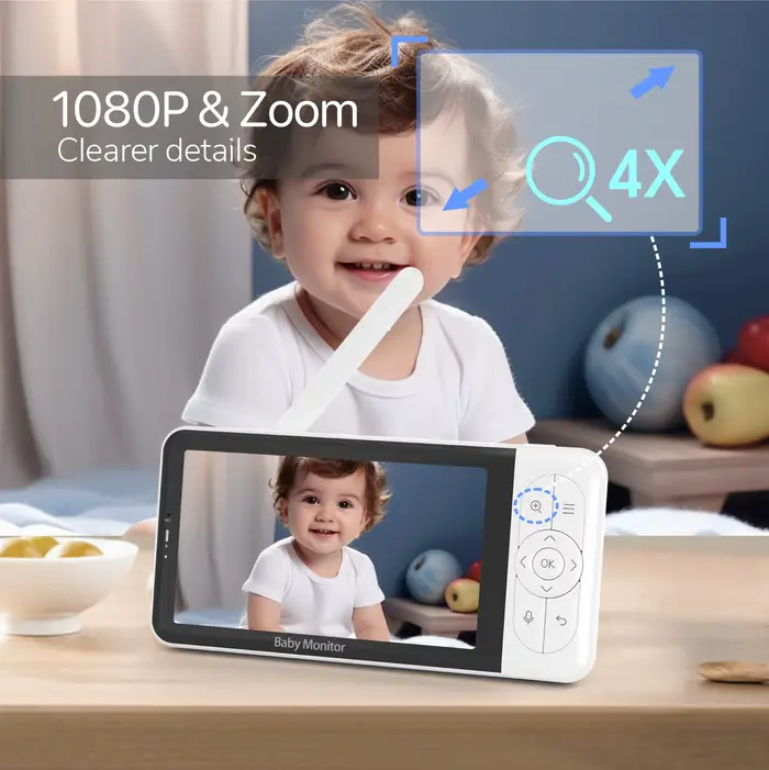 Caméra de surveillance pour bébé Tuya Smart