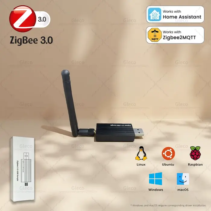 Zigbee 3.0 USB Dongle avec antenne maison intelligente sans fil universel