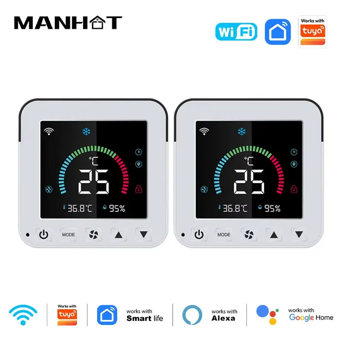 Thermostat Intelligent Tuya WiFi AC Climatiseur IR Température Humidité Infrarouge USB Puissance LCD Contrôle Écran Tactile Google Home Occasions Spéciales Maison Connectée