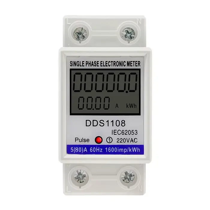 Compteur de consommation d'énergie à affichage numérique LCD, monophasé, Watt, wattmètre kWh 230V AC