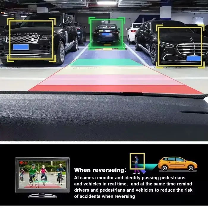 Caméra de recul intelligente ADAS AI avec reconnaissance de suivi