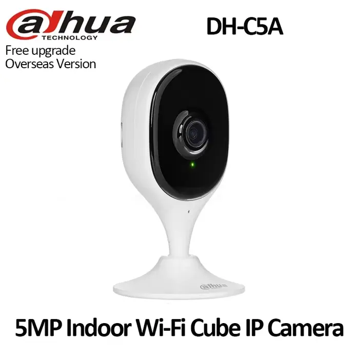 Dahua 5MP caméra IP d'origine DH-C5A intérieure à focale fixe Wi-Fi Cube caméra de sécurité H.265 AI