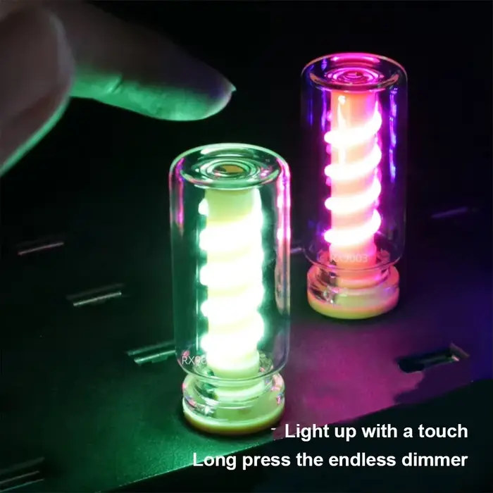 Voiture USB LED spirale Filament tactile gradation ampoule 5V rétro LED ampoule 1W veilleuse Camping incandescent décoratif LED éclairage pour ambiance personnelle et voyage