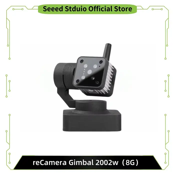 Caméra reCamera à cardan 2 axes 2002w 1TOPS AI, réglable à 360° °   Yaw&180 °   Système de contrôle 