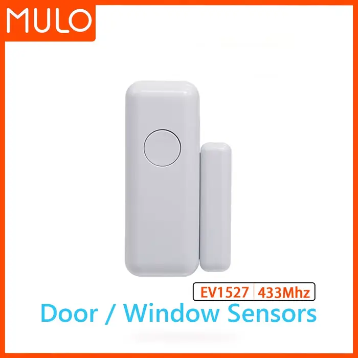 MULO Mini sirène d'alarme sans fil 433MHz son et lumière sirène stroboscopique intérieure sirène de 