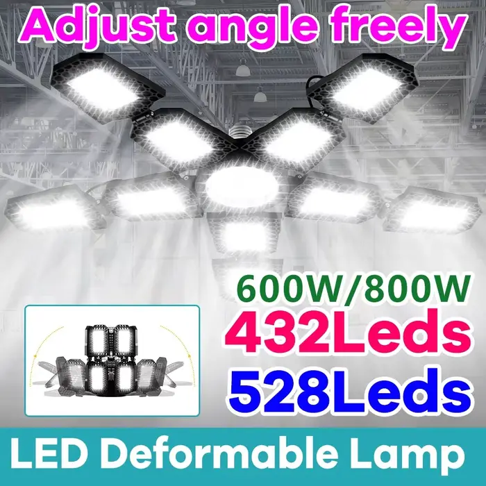 Ampoules LED pour garage 800W