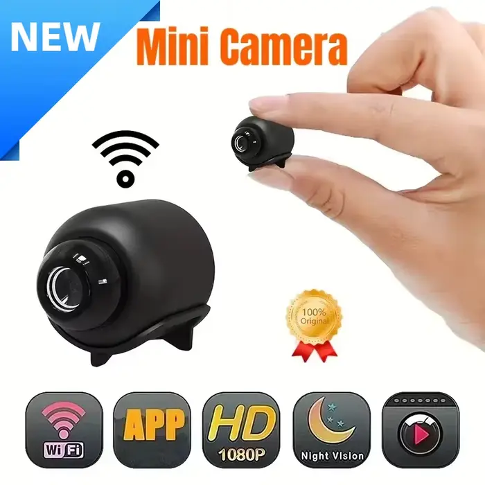 Mini caméra X5 1080P vision nocturne claire détection de mouvement surveillance sans fil WiFi portable et léger pour la maison enfants animaux de compagnie entreprises