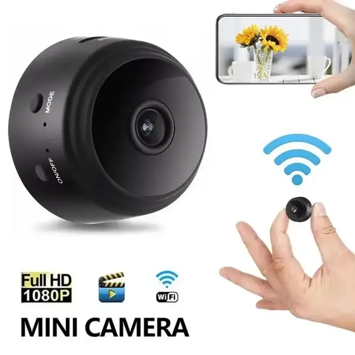 Mini Caméra de Surveillance A9 avec Wi-Fi 1080P Vision Nocturne pour Maison Bureau et Lieux Importants Occasions Spéciales